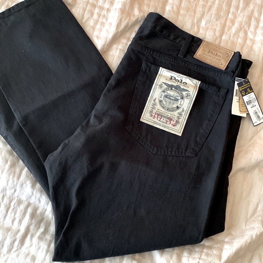 Polo - Hampton Straight - Mens Black Jeans - 40x32 - NWT